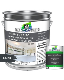 DB-230 Peinture sol garage - Haute résistance intérieur et extérieur Kit 5,5-11kg