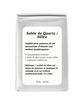 Sable de quartz / Silice pour peinture de sol - 500gr.