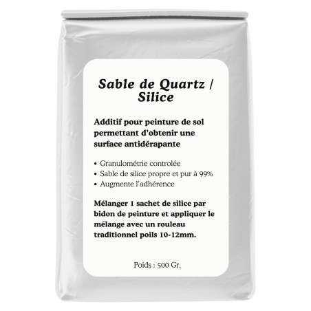 Sable de quartz / Silice pour peinture de sol - 500gr.