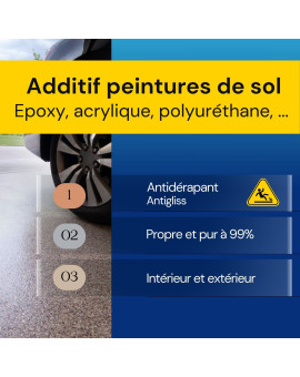 Sable de quartz / Silice pour peinture de sol - 500gr.
