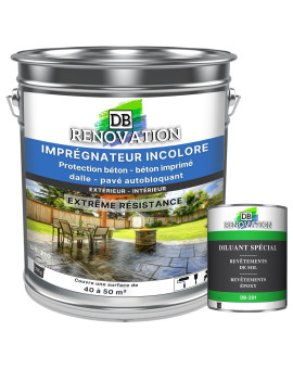DB-210A Vernis sol béton incolore - Protection hydrofuge - Kit 5-10KG