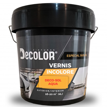 Vernis sol incolore - protection sol béton, ciment - couche de finition pour peinture époxy