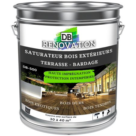 Saturateur bois, Haute protection bois résineux, bois durs & exotiques