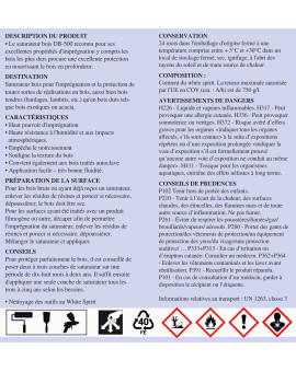 Saturateur bois, Haute protection bois résineux, bois durs & exotiques