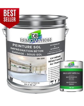 Peinture sol garage DB Rénovation