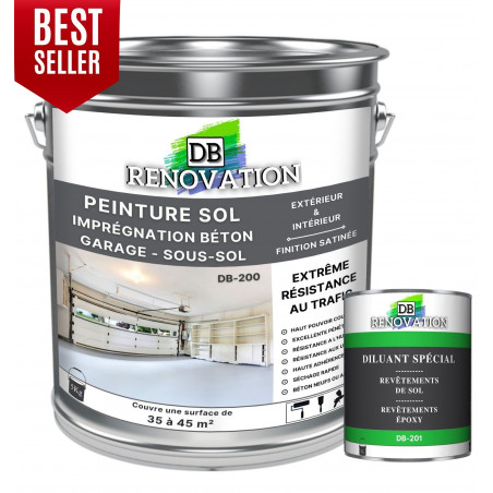 Peinture sol garage DB Rénovation
