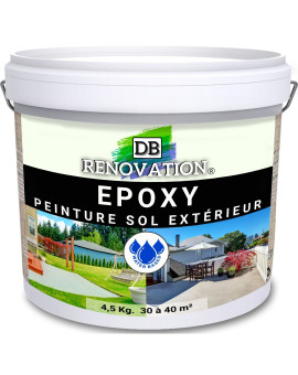 DB RENOVATION Peinture Epoxy sol Résistance Extérieur Terrasse/Balcon