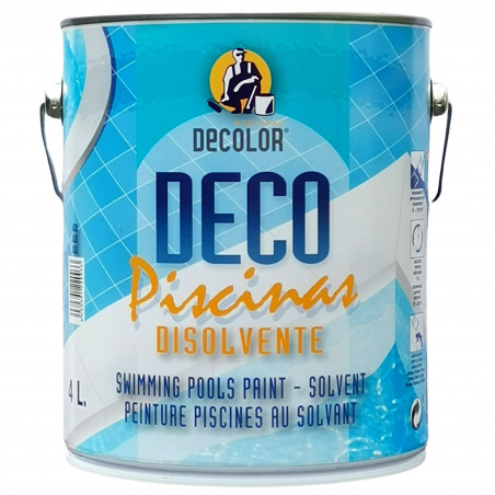 DECO-245 Peinture piscine 3 en 1 - Hydrofuge, Haute résistance au chlore, alcalis